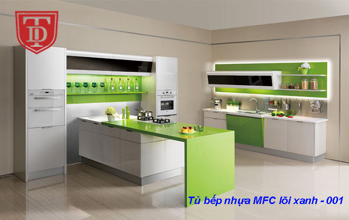 Tủ bếp nhựa MFC lõi xanh - 011