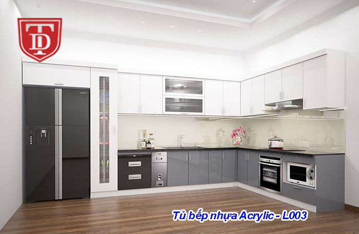 Tủ bếp nhựa Acrylic - L003